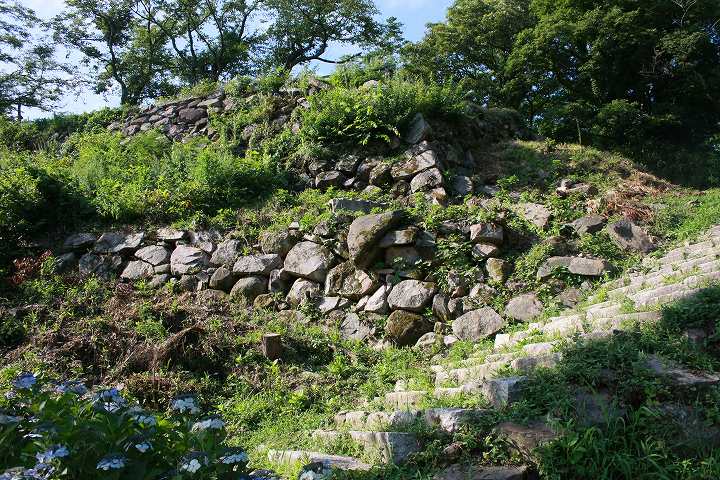 鳥取城 山上の丸 石垣