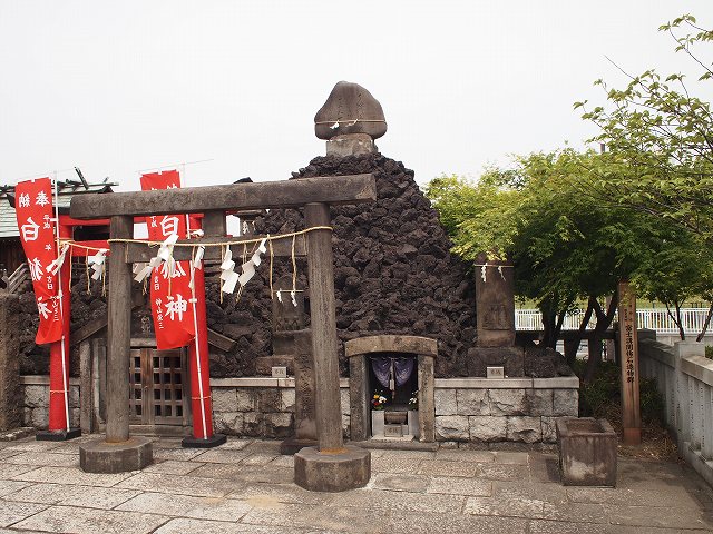 石浜神社 富士塚